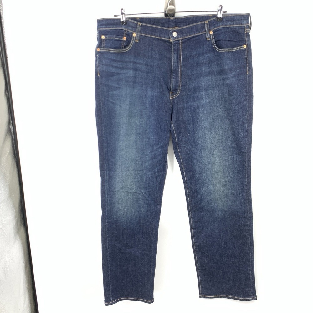 Levis Men Size 42x32 Jeans Premium Dark Pants 541 Athletic Fit‎ Straight Stretch